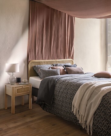 Tête de lit Ronnie rotin 160 cm – décoration chambre naturelle Tête de lit Ronnie rotin 160 cm style bohème naturel