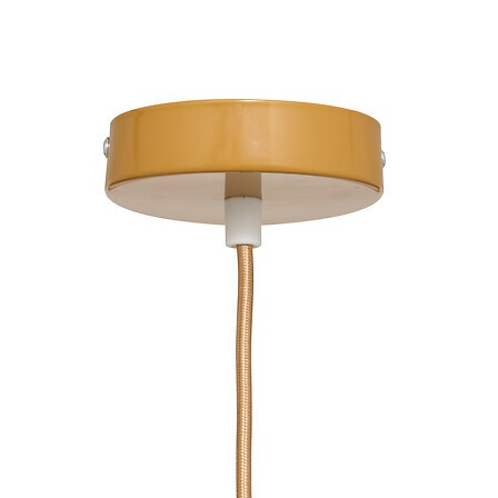 Suspension métal ocre Ø22 cm avec douille G9
