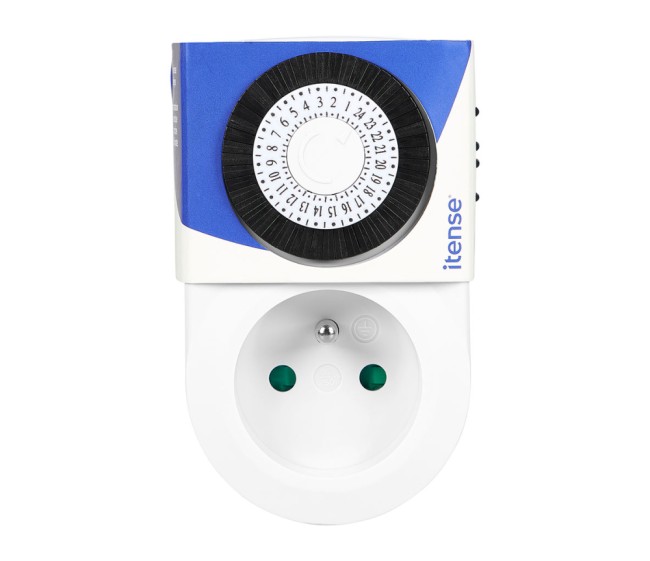 Programmateur journalier mécanique prise électrique 24h pour automatiser appareils