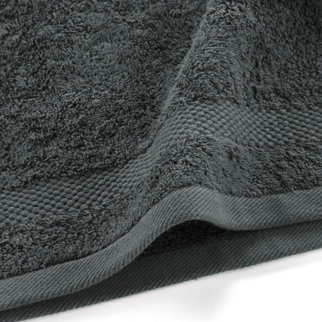 serviette de toilette anthracite 100% coton 600 g/m²