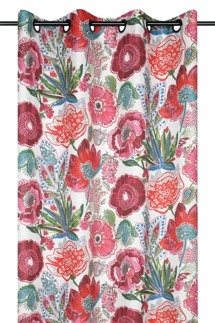 Rideau floral Bellissima multicolore 140 × 260 cm | Irisia Maison