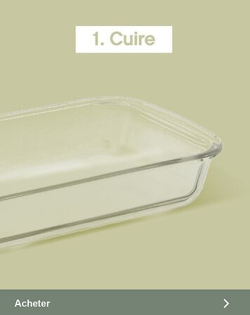Plat Carré 22 × 22 cm Verre avec Couvercle | Irisia Maison