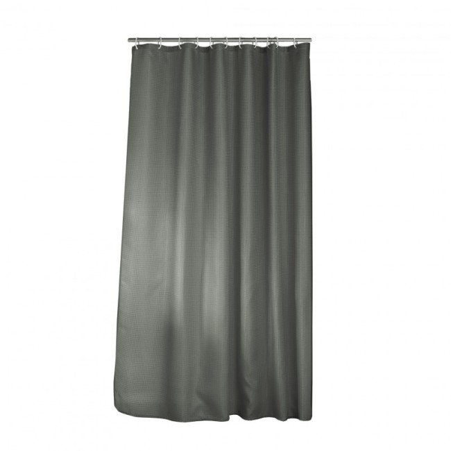 Rideau de douche anthracite 180 × 200 cm | Irisia Maison