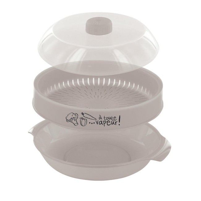 cuit vapeur micro ondes 1 2 l avec etage cuisson vapeur