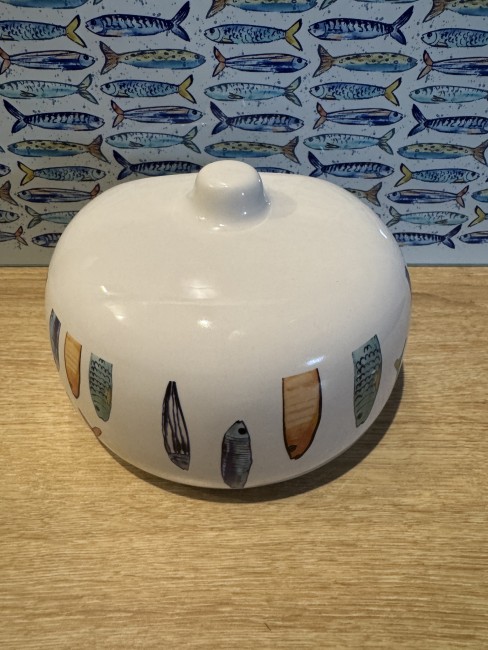Range-éponge en céramique motif poisson Peixe | Irisia Maison