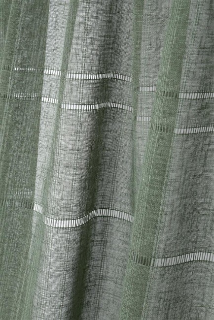 Voilage Norah kaki 140 × 240 cm à ruflette | Irisia Maison Voilage Norah kaki 140 × 240 cm à ruflette | Irisia Maison