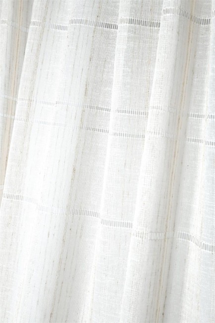 Voilage Norah écru 140 × 240 cm à ruflette | Irisia Maison