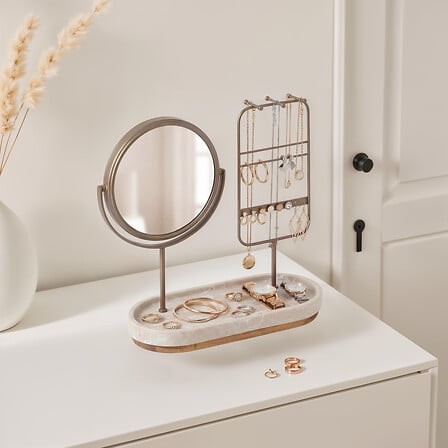 miroir porte-bijoux 27 cm en polyrésine miroir porte-bijoux 27 cm en polyrésine