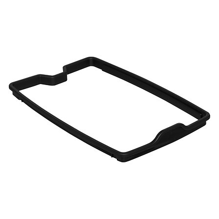 Poubelle à pédale slim 40 L plastique effet métal Poubelle à pédale slim 40 L plastique effet métal