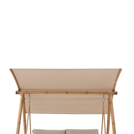 Balancelle 2 places effet bois lin – balancelle extérieure élégante Balancelle Baroe 2 places effet bois lin jardin terrasse