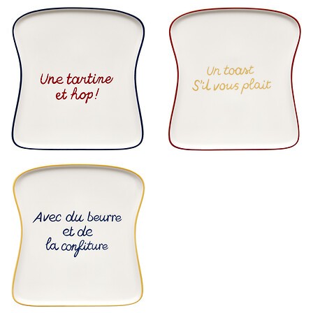 Plat à toasts en porcelaine 18,5 cm | Irisia Maison Plat à toasts en porcelaine 18,5 cm | Irisia Maison