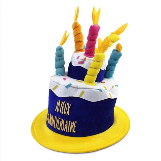 Chapeau anniversaire humoristique et festif Chapeau anniversaire coloré festif adulte