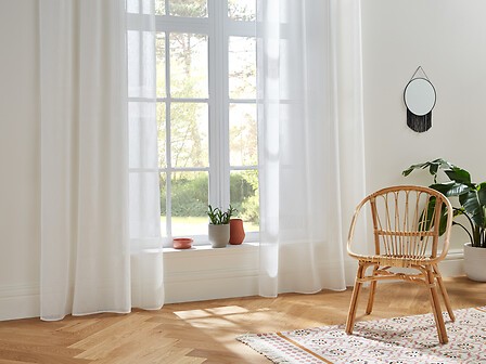 voilage blanc IRISIA 140 x 240 cm