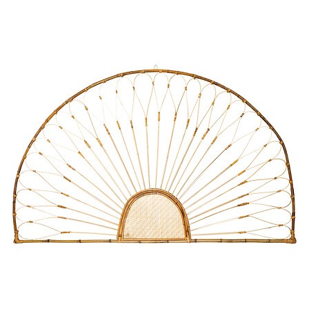 Décoration murale Eman en rotin et bambou 160×100 cm beige – Atmosphera