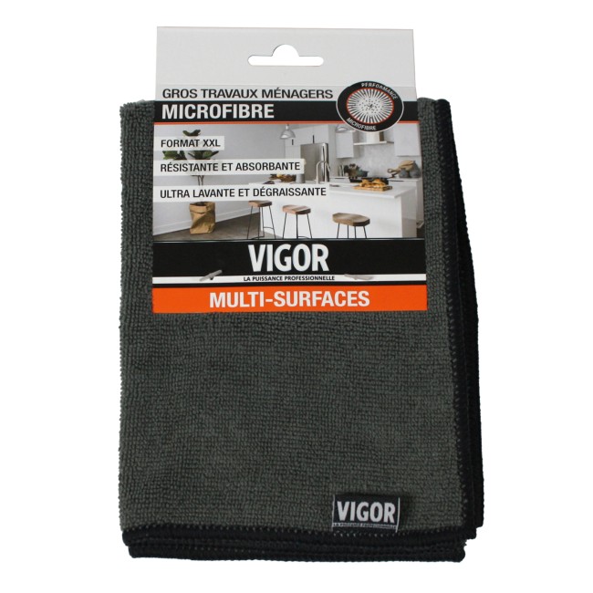 lavette microfibre VIGOR 40 x 40 cm gros travaux ménagers