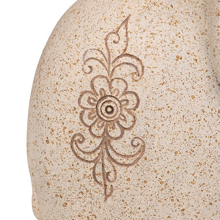 Statuette éléphant Nola beige 23 cm décoration intérieur