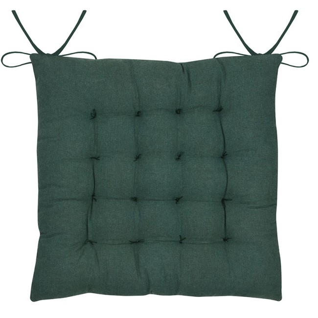 Galette de chaise multicolore 38x38 cm coussin confortable avec attaches