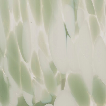 Vase haut 21 cm en verre vert et blanc | Irisia Maison