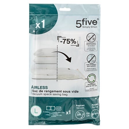 sac sous vide compresseur taille L 120 x 69 cm