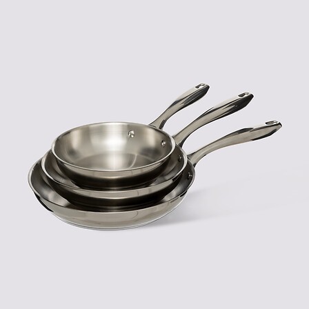 Poêle Resilience inox 20 cm – ustensile cuisson tous feux induction