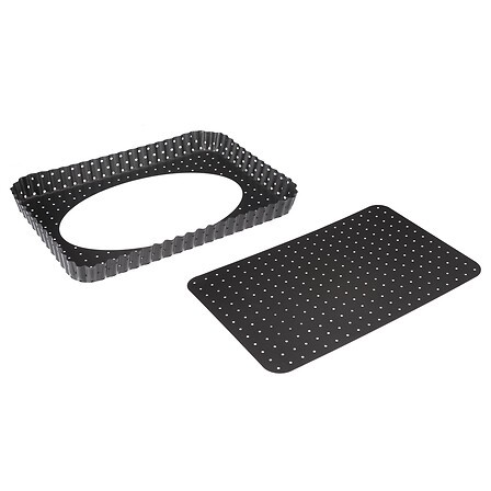 Plat rectangle à fond amovible 31 x 21 cm | Irisia Maison