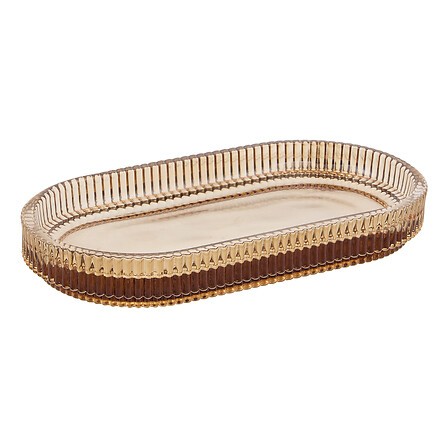 Accessoires Salle de Bain Verre Ambré | Irisia Maison