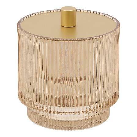 Accessoires Salle de Bain Verre Ambré | Irisia Maison