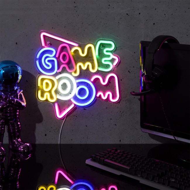 Lampe LED néon Game Room multicolore 35,5 cm | Irisia Maison Lampe LED néon Game Room multicolore 35,5 cm | Irisia Maison