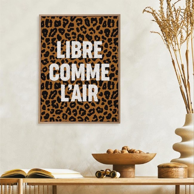 Toile Tuftée Libre comme l’air 30 × 40 cm | Irisia Maison
