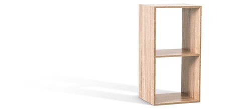 Étagère 2 cases Mix N Modul naturel – meuble rangement design