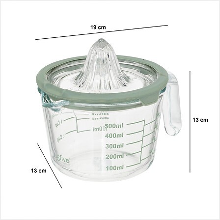 Presse-agrumes en verre 0,5 litre pour jus d'agrumes frais