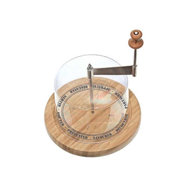 Racloir à fromage Tête de Moine avec cloche 18 cm | Irisia Maison