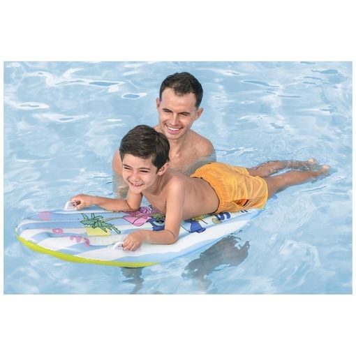 planche gonflable stitch 114 cm matelas piscine enfant poignées