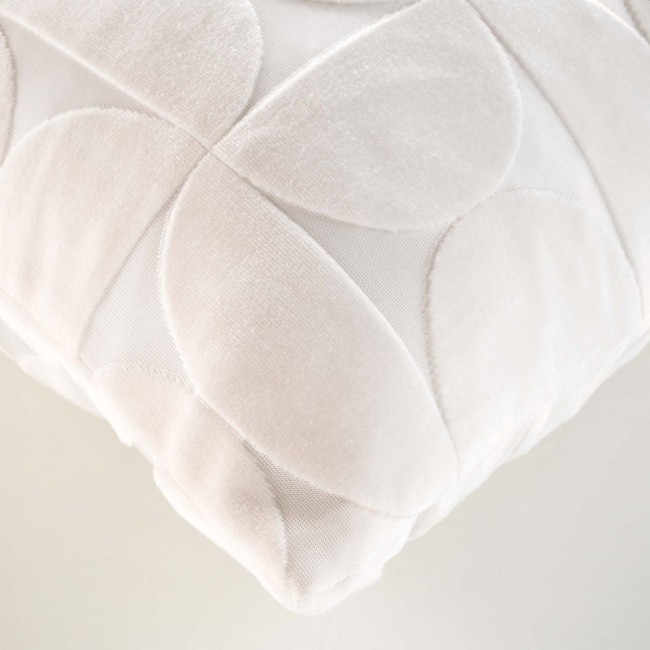 Housse de coussin velours dévoré Curly 40 × 40 cm | Irisia Maison