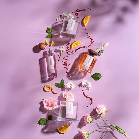 Coffret parfumé patchouli Numia – bougies diffuseur et spray