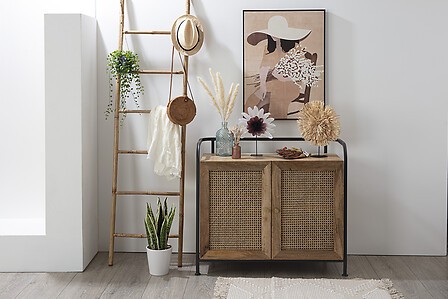 Échelle décorative bambou naturel 190×50 cm pour intérieur