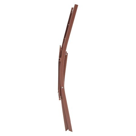 Chaise pliante Modula acajou en métal et texaline – chaise de jardin