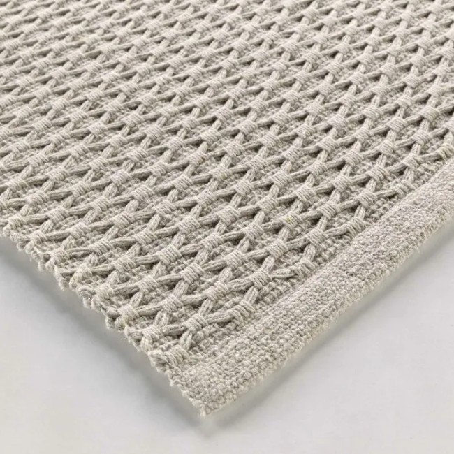 tapis rectangulaire 50 x 80 cm coton polyester lin