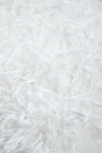 Coussin Poule frisée blanc 45 × 45 cm | Irisia Maison
