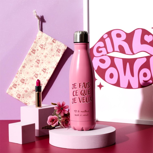 Coffret bouteille isotherme 50cl inox avec étui et mousqueton Coffret bouteille isotherme 50cl inox avec étui et mousqueton