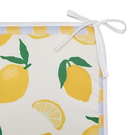Galettes de chaise Fruity citron 39x39 cm 4 galettes de chaise Fruity jaune citron 39x39 cm