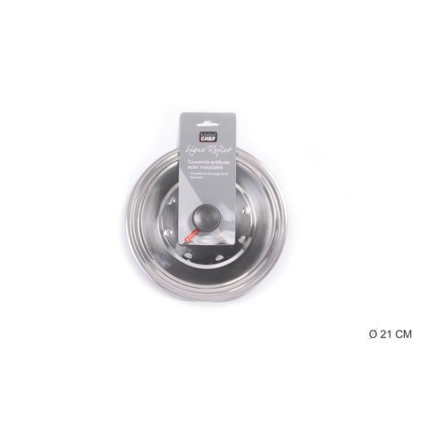 Lot 3 couvercles inox anti-buée – couvercles anti-projection cuisine Lot 3 couvercles inox anti buée 21 25 29 cm cuisine