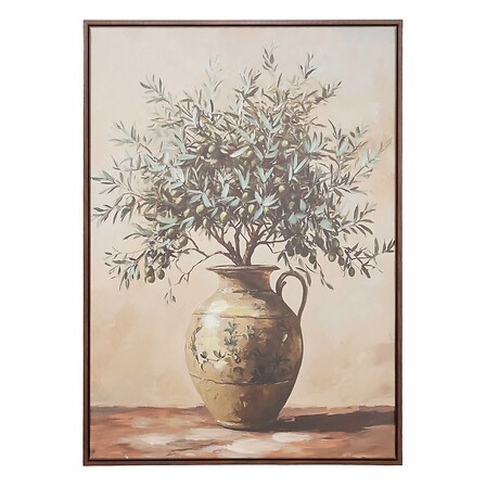 toile peinte encadrée olivier 50 x 70 cm