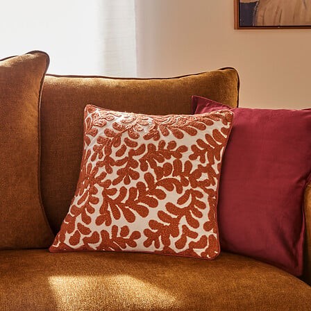 Housse de coussin Sienna terracotta 40 × 40 cm | Irisia Maison