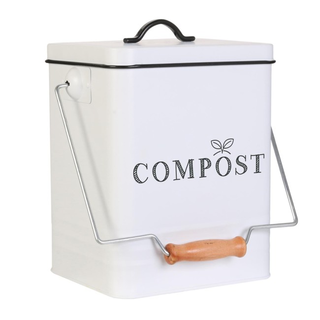 Poubelle de compostage inox 5 L avec filtre | Irisia Maison