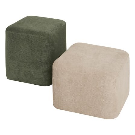 pouf 2 en 1 Doki gris et vert modulable pouf 2 en 1 Doki gris et vert modulable