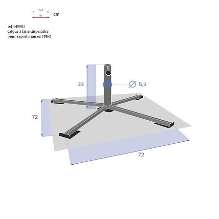 Pied de parasol pliant – support stable pour parasol extérieur Pied de parasol pliant support extérieur terrasse jardin