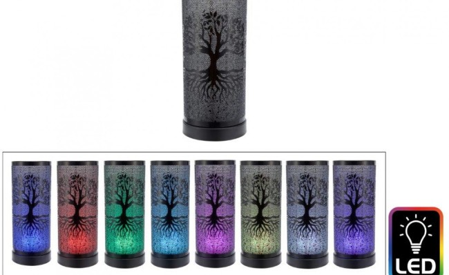Diffuseur lumineux Arbre de Vie noir 25,5 cm | Irisia Maison