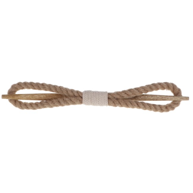 Lot de 2 embrasses rideaux en coton écru style Albertine – Accessoire déco fenêtre