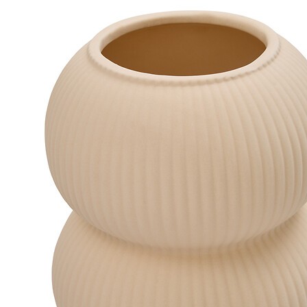vase haut 16 cm céramique beige sable | Irisia Maison